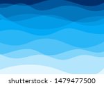 Vector Blue Water Wave Layer...