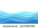abstract deep blue wave layer... | Shutterstock .eps vector #1675404586