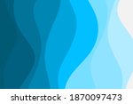 abstract deep blue wave flowing ... | Shutterstock .eps vector #1870097473