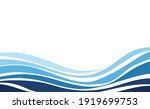 fluid blue ocean wave layer... | Shutterstock .eps vector #1919699753