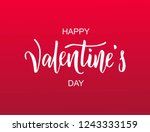 happy valentine's day hand... | Shutterstock .eps vector #1243333159