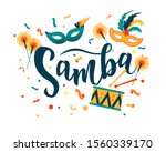 brazilian carnival. samba hand... | Shutterstock .eps vector #1560339170