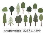 different types of trees and...