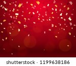 vector illustration. confetti... | Shutterstock .eps vector #1199638186