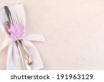 Pretty Place Setting With Fork  ...