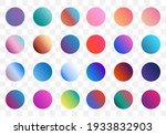 set of round vector gradient.... | Shutterstock .eps vector #1933832903