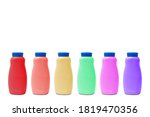 colorful talcum powder bottle... | Shutterstock . vector #1819470356