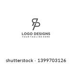 logo letters rp logo   vector... | Shutterstock . vector #1399703126