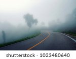 foggy road in mexico
