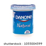 Small photo of BUCHAREST, ROMANIA - MARCH 25, 2018. Danone Natural yogurt. Danone is a multinational food-products corporation based in Paris.