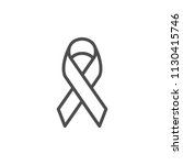 awareness ribbon line icon | Shutterstock .eps vector #1130415746