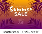 summer sale background layout... | Shutterstock .eps vector #1728070549
