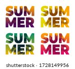 summer natural placard  poster  ... | Shutterstock .eps vector #1728149956