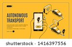 autonomous transport ... | Shutterstock .eps vector #1416397556