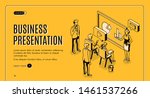 business presentation isometric ... | Shutterstock .eps vector #1461537266