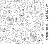 Easter Seamless Pattern With...