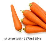 Fresh Carrot isolated on white background
