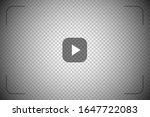 play video sign on transparent... | Shutterstock .eps vector #1647722083