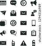 solid black vector icon set  ... | Shutterstock .eps vector #1294316989