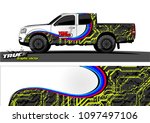 truck wrap design vector....