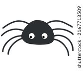 simple vector of a black spider ... | Shutterstock .eps vector #2167713509