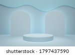 podium empty with geometric... | Shutterstock . vector #1797437590