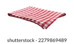 Red checkered napkin front view ...
