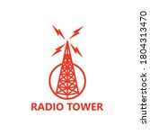 Radio Tower Logo Template...