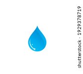 blue water drop logo vector icon | Shutterstock .eps vector #1929378719