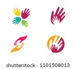 hand care logo template vector... | Shutterstock .eps vector #1101508013
