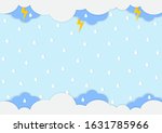 cartoon cute cloud with... | Shutterstock .eps vector #1631785966