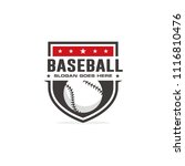 baseball logo vector | Shutterstock .eps vector #1116810476