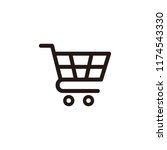 shopping cart icon symbol vector | Shutterstock .eps vector #1174543330
