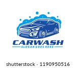 car wash logo template | Shutterstock .eps vector #1190950516