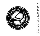 pigeon bird logo design vector | Shutterstock .eps vector #1469555510