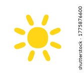 sun drawn in cartoon style.... | Shutterstock .eps vector #1775876600