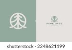 pine tree monoline logo...