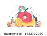 healthy organic diet nutrition... | Shutterstock .eps vector #1433732030