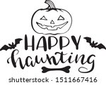 happy haunting decoration for... | Shutterstock .eps vector #1511667416