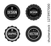 vintage badge design | Shutterstock .eps vector #1273957000