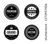 vintage badge design | Shutterstock .eps vector #1273957006