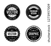 vintage badge design | Shutterstock .eps vector #1273957009