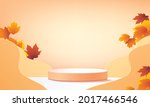 podium stage autumn season... | Shutterstock .eps vector #2017466546