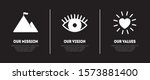 simple flat icon with eye ... | Shutterstock .eps vector #1573881400