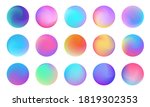 vivid gradient circle set.... | Shutterstock .eps vector #1819302353