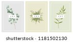 vector card with flowers and... | Shutterstock .eps vector #1181502130