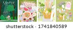 summer  picnic  nature. vector... | Shutterstock .eps vector #1741840589