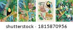 abstract jungle  vector... | Shutterstock .eps vector #1815870956