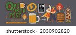 oktoberfest. beer festival.... | Shutterstock .eps vector #2030902820
