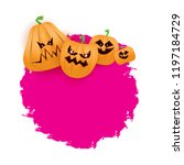 halloween web pink grunge... | Shutterstock .eps vector #1197184729